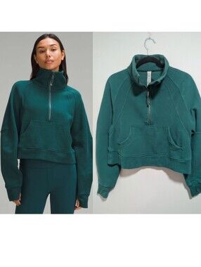 Lululemon | Scuba Oversized Funnel-Neck Half Zip In Storm Teal